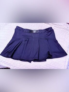 Black with sequin waistband cheer practice bottom - Varsity Spirit Size Large